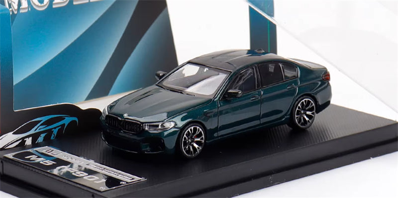 1:64 BMW M5 F90 Isle of Man green MJ Model Limited Edition 999PCS ONLY DIECAST Civil Car Model