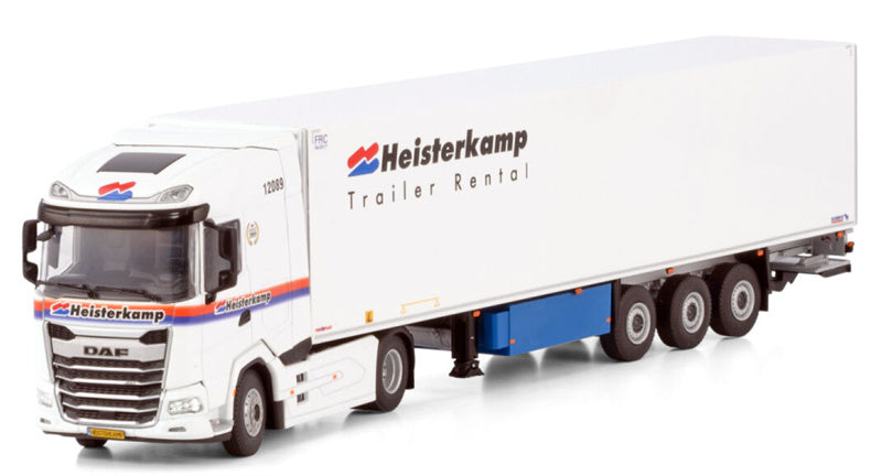 WSI DAF XG 4X2 REEFER TRAILER - 3 AXLE Heisterkamp 1:50 Truck Pre-built Model