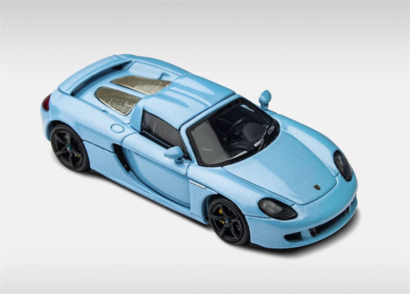 TIMEMICRO Porsche Carrera GT Bay Blue 1:64 Car Pre-built Model view4