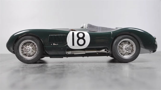 CMC Jaguar C-type Le Mans Racing # 18 Green 1:18 Car Pre-built Model view2