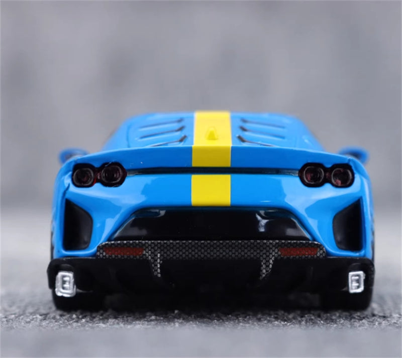TOC Ferrari FE812C Coupe Sports FRENCH RACING BLUE #112 1:64 Car Pre-built Model