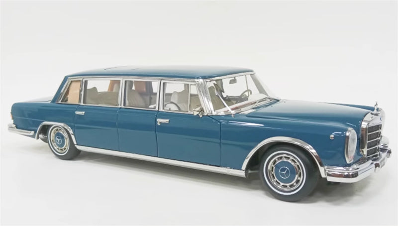 NZG Mercedes Benz S600 Pullman W100 Metal Blue 1:18 Car Pre-built Model