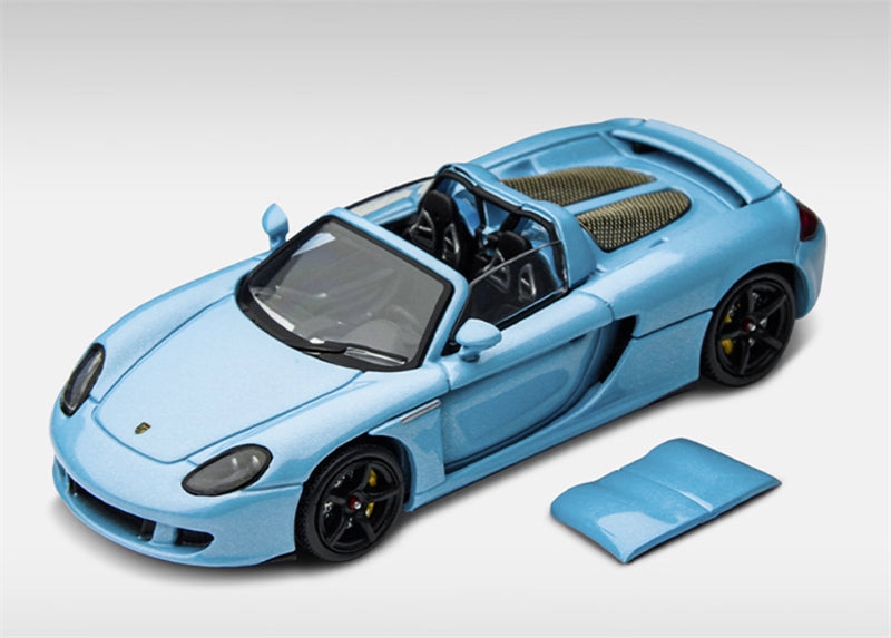 TIMEMICRO Porsche Carrera GT Bay Blue 1:64 Car Pre-built Model view1