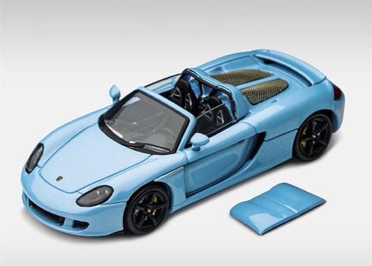 TIMEMICRO Porsche Carrera GT Bay Blue 1:64 Car Pre-built Model view1