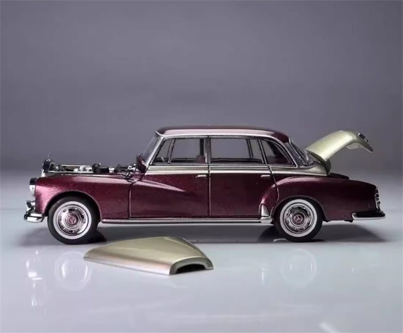 GFCC Mercedes Benz 300D 1959 vintage Car Gold Red Double Limited Edition 300PCS ONLY LHD 1:64 car Pre-built Model view2