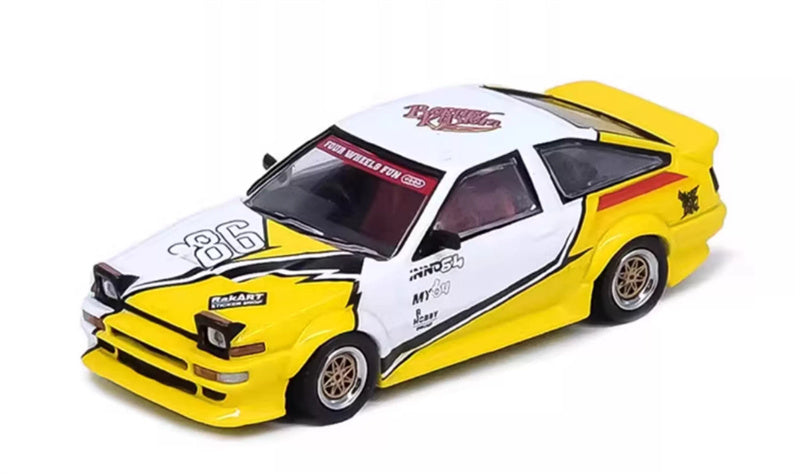 INNO64 Toyota SPRINTER TRUENO AE86 Brunei 1:64 car Pre-built Model view1