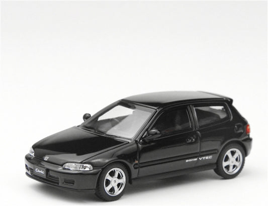 LCD-MODELS Honda Civic SiR II EG6 Black 1:64 car Pre-built Model view2