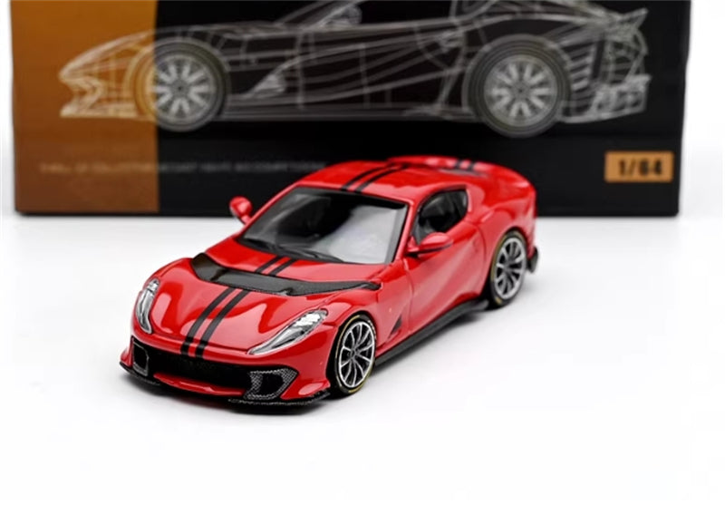 TOC Ferrari FE812C Coupe Sports ROSSO CORSA 1:64 Car Pre-built Model