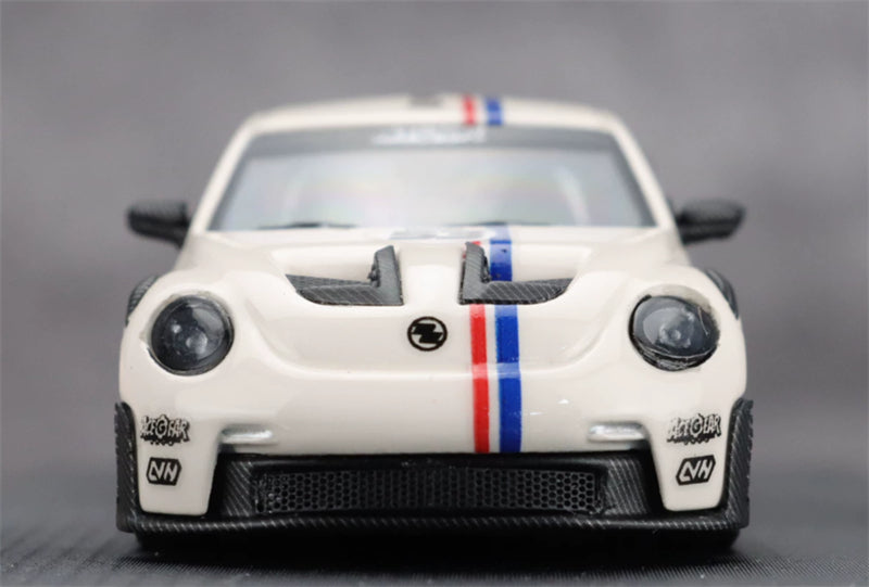 1:64 Porsche 911 992 GT3 Beetle RS milky white Herbie 53# TimeMicro x PSC DESIGN Limited Edition DIECAST Civil Car Model