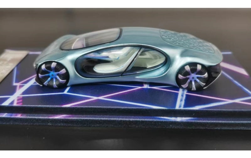 1:64 Mercedes-Benz VISION AVTR  Ice blue LeManFang  night light DIECAST Model