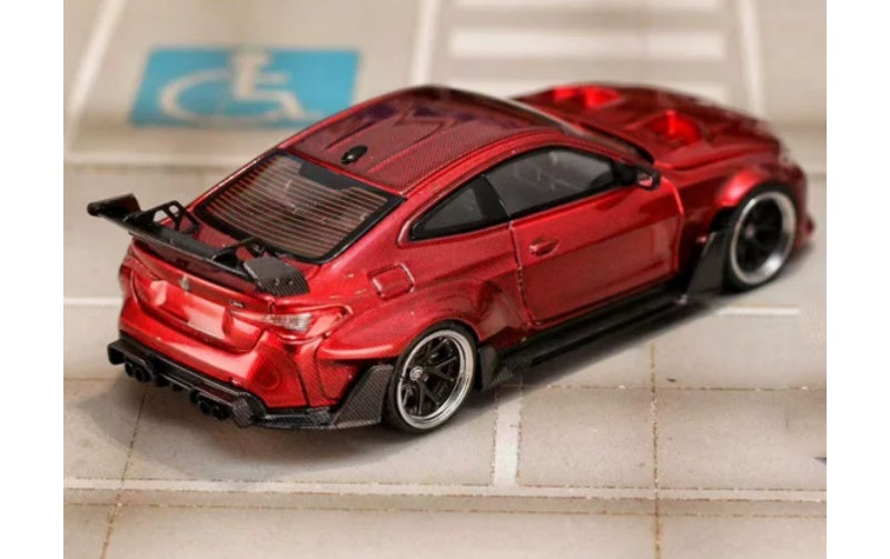 1:64 BMW M4 G82  All carbon red SW  Limited Edition DIECAST Model