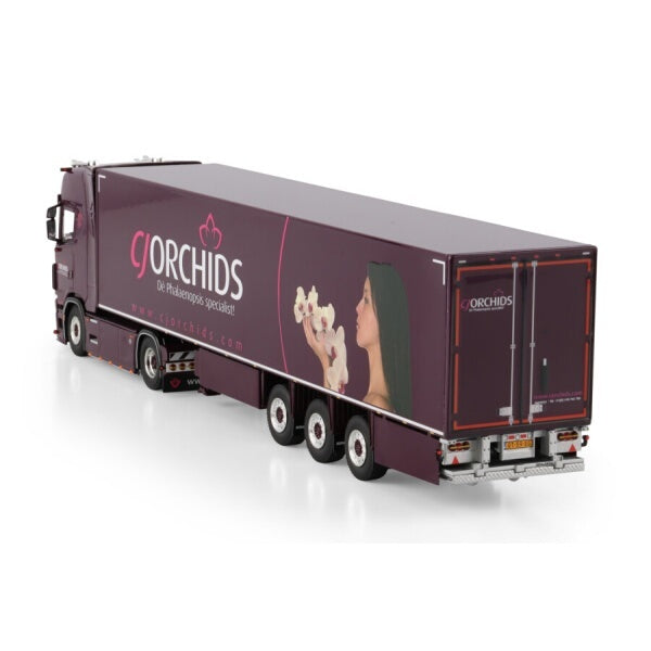 1:50 SCANIA CJ ORCHIDS S CS20H 4X2 REEFER TRAILER 3 AXLE WSI   Diecast Model