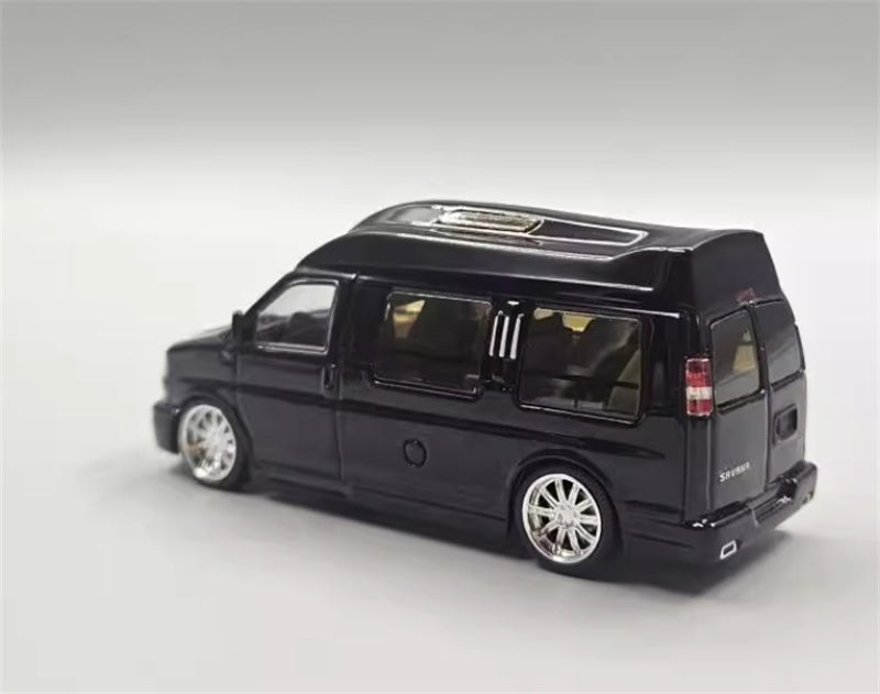 1:64 GMC Savana Business RV Black GOC DIECAST Limited Edition 799pcs ONLY Model