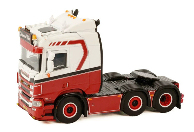WSI SCANIA R NORMAL CR20N 6X2 JOHAN VAN WELIE TRANSPORT 1:50 Truck Pre-built Model