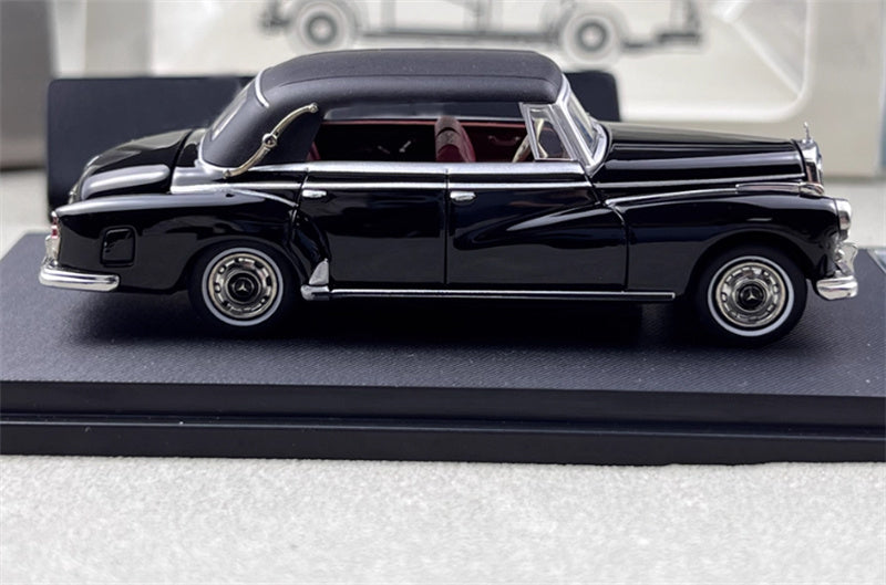 SEEKER Mercedes Benz 300D Adenauer W189 1959 convertible Soft top Black 1:64 Car Pre-built Model view6