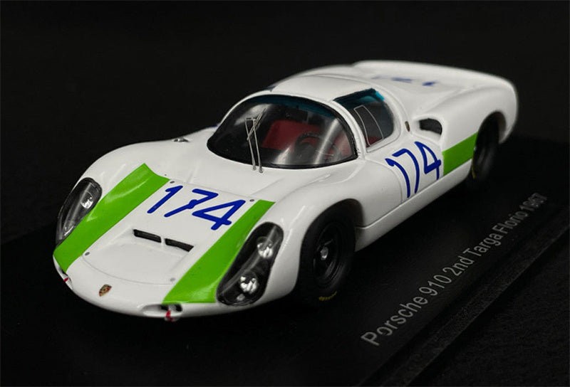 Spark Porsche 910 2nd Targa Florio 1967 L.CELLA 1:43 Car Pre-built Model view1