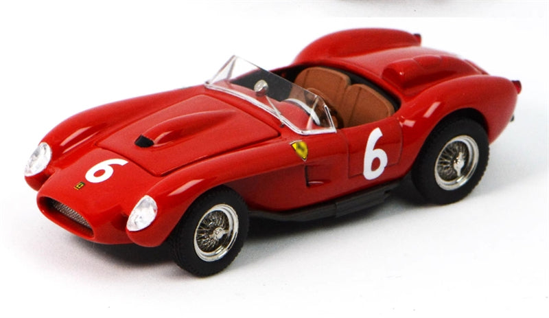GFCC 1957 Ferrari 250 Testa Rossa Racing Red #6 LHD 1:64 car Pre-built Model view1