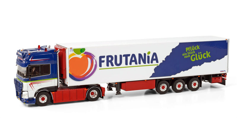 WSI  DAF XF SUPER SPACE CAB MY2017 4X2 REEFER TRAILER - 3 AXLE Marcel Weske Frutania 1:50 Truck Pre-built Model