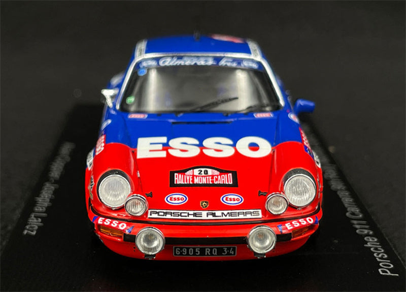 Spark Porsche 911 Carrera 9th #20 Rally Monte Carlo 1980 A.COPPIER - J.LALOZ 1:43 Car Pre-built Model view5