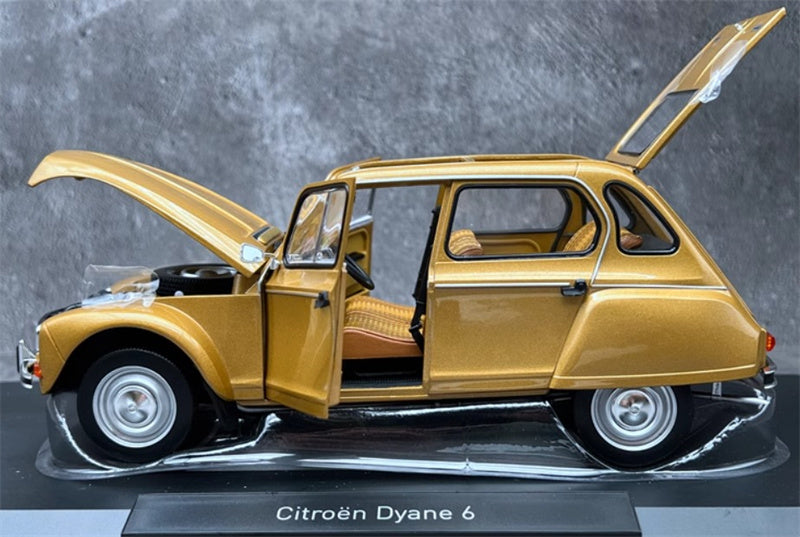 NOREV Citroen Dyane 6 1970 golden fully open 1:18 Car Pre-built Model view2