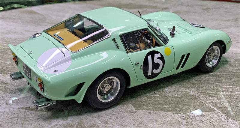 CMC Ferrari 250 GTO Winner 1962 #3505 (RHD) Moss Team Ireland #15 Avocado green Limited Edition 1:18 Car Pre-a Model