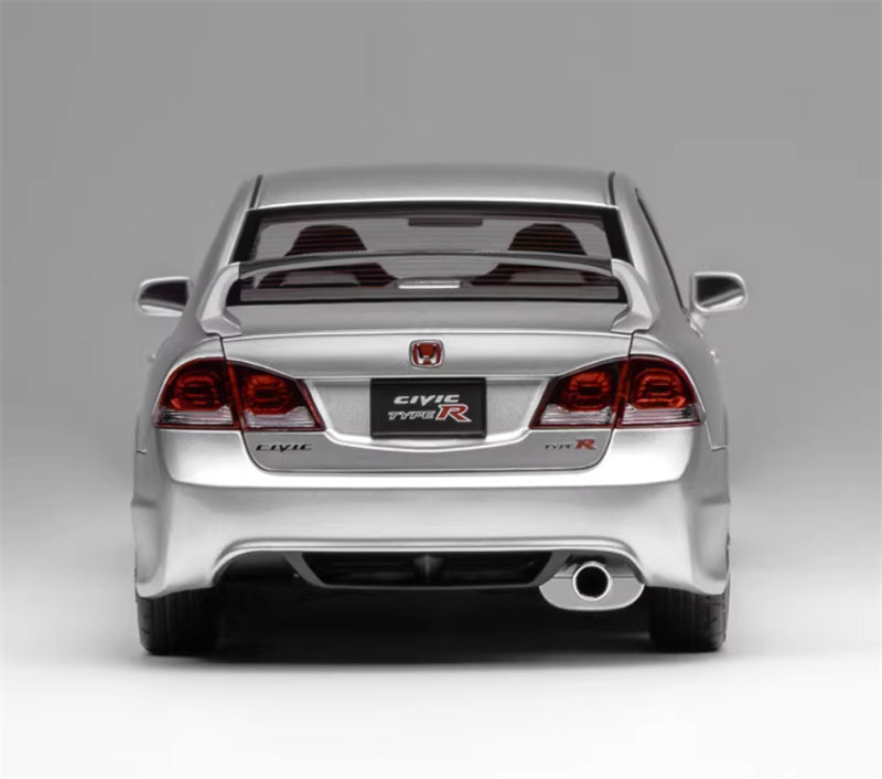 1:18 Honda Civic Type R FD2 Late Version MotorHelix Limited Edition 599PCS ONLY Silver Diecast Model view7
