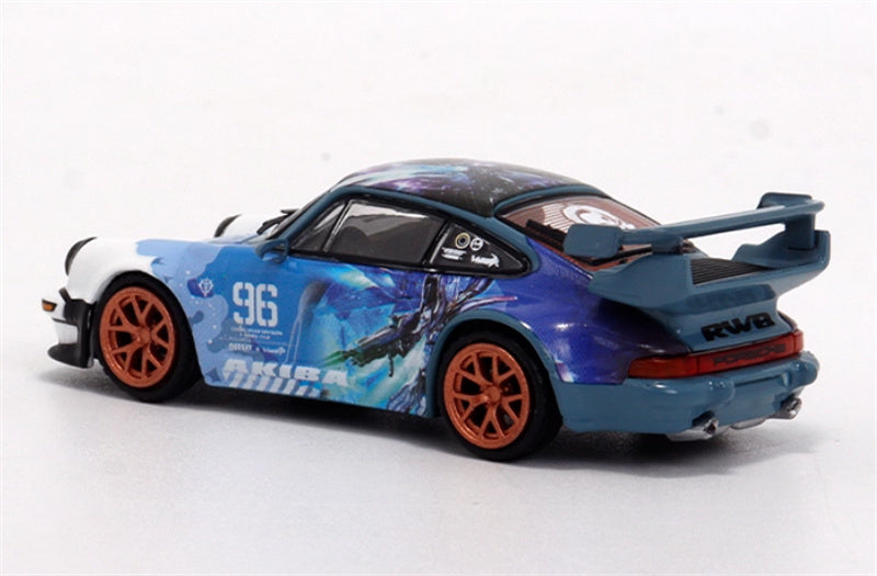 Leixin Porsche Singer Turbo Study 930 Mecha Blue 1:64 Car Pre-built Model view2