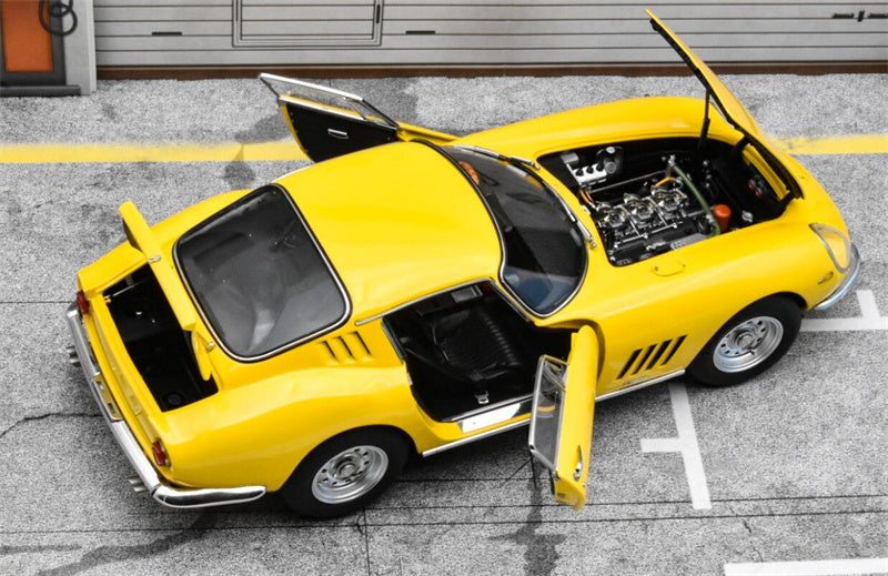 CMC Ferrari 275 GTB/C 1966 Classic sports car yellow 1:18car Pre-a Model