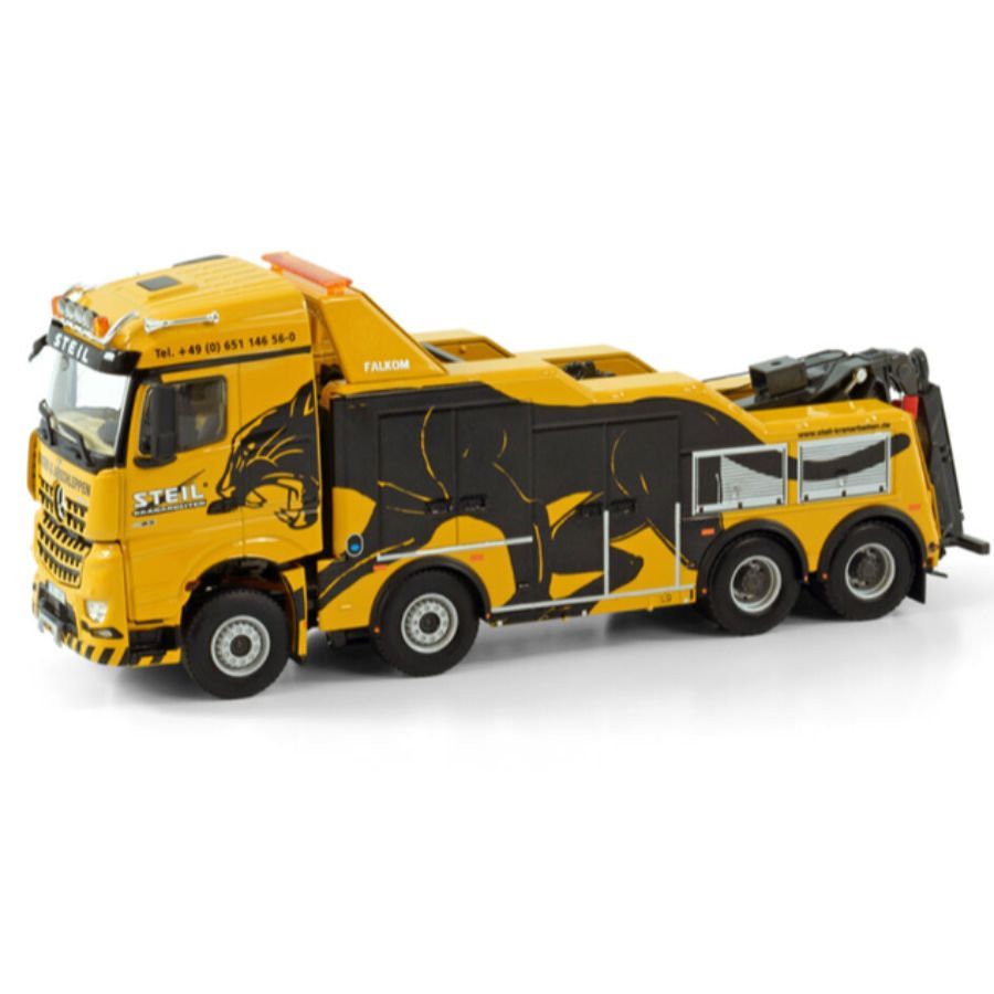 WSI MERCEDES BENZ AROCS MP4 STREAM SPACE 8X4 FALKOM Steil 1:50 DIECAST Truck