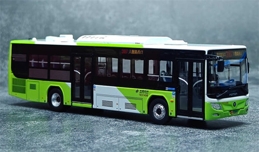 Beijing Public Transport Foton Bus Bafangda Single Machine Route 387 1:64 Bus Pre-built Model view1