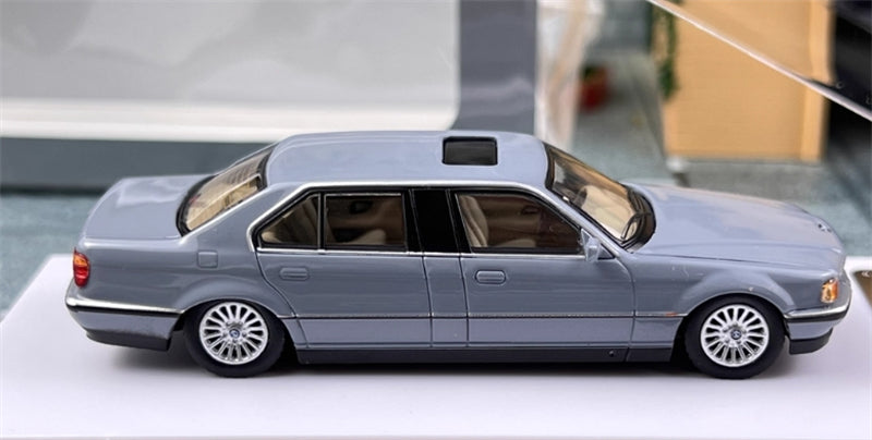 1:64 BMW E38 7 Series L7 98-01n Cement Grey DCM DIECAST Limited Edition 499pcs ONLY Model