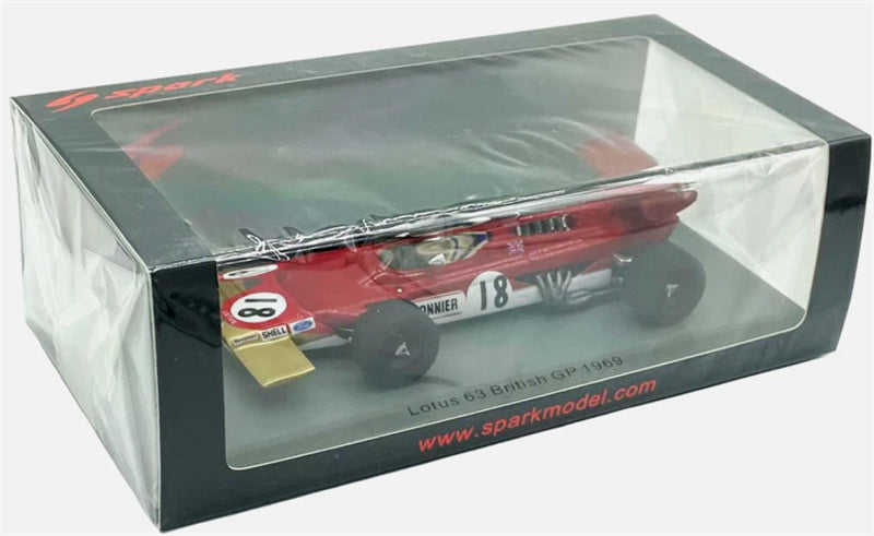 spark Lotus 63 #18 British GP 1969 1:43 Car Pre-built Model view7