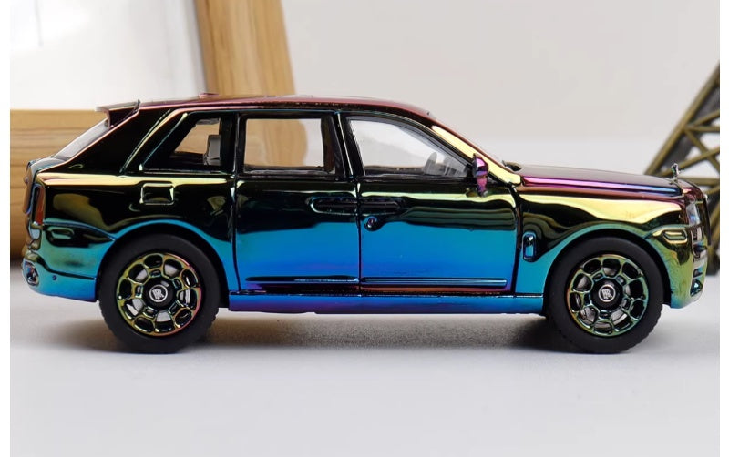 1:64 Rolls-Royce Cullinan Chrome Plated DCM BB Wheel Limited 300 pcs DIECAST Car Model