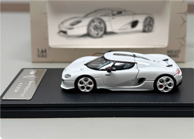 Rhino Model Koenigsegg CC850 Supercar Limited Edition 999PCS ONLY white 1:64 Car Pre-built Model view4