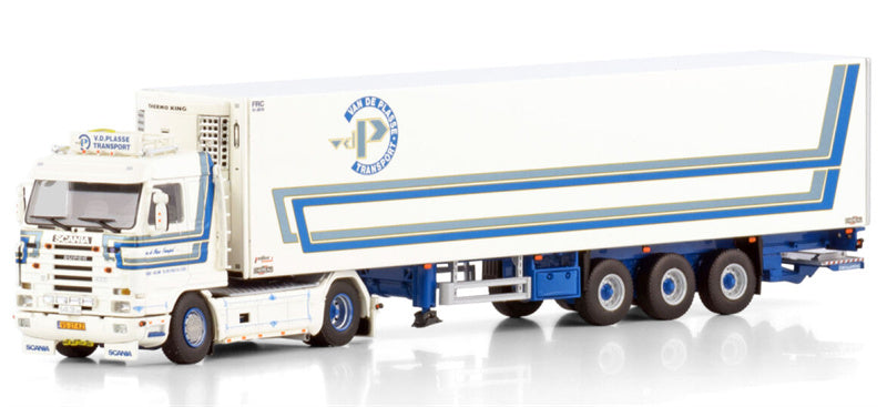 WSI SCANIA 3 SERIES STREAMLINE 4X2 REEFER TRAILER - 3 AXLE Van de Plasse 1:50 Model