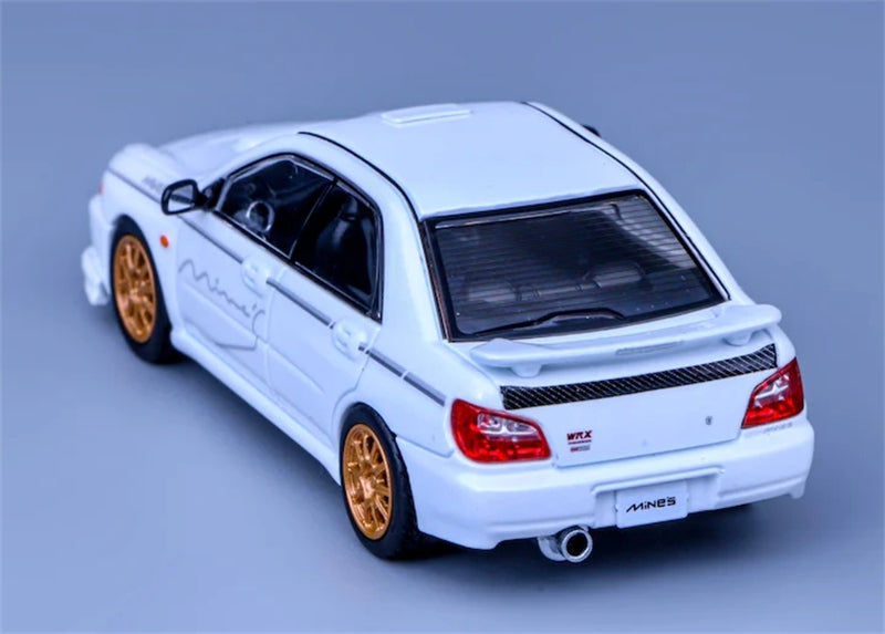1:64 Subaru Impreza WRX STI 7th Generation Mines Sedan  White Furuya DIECAST Model
