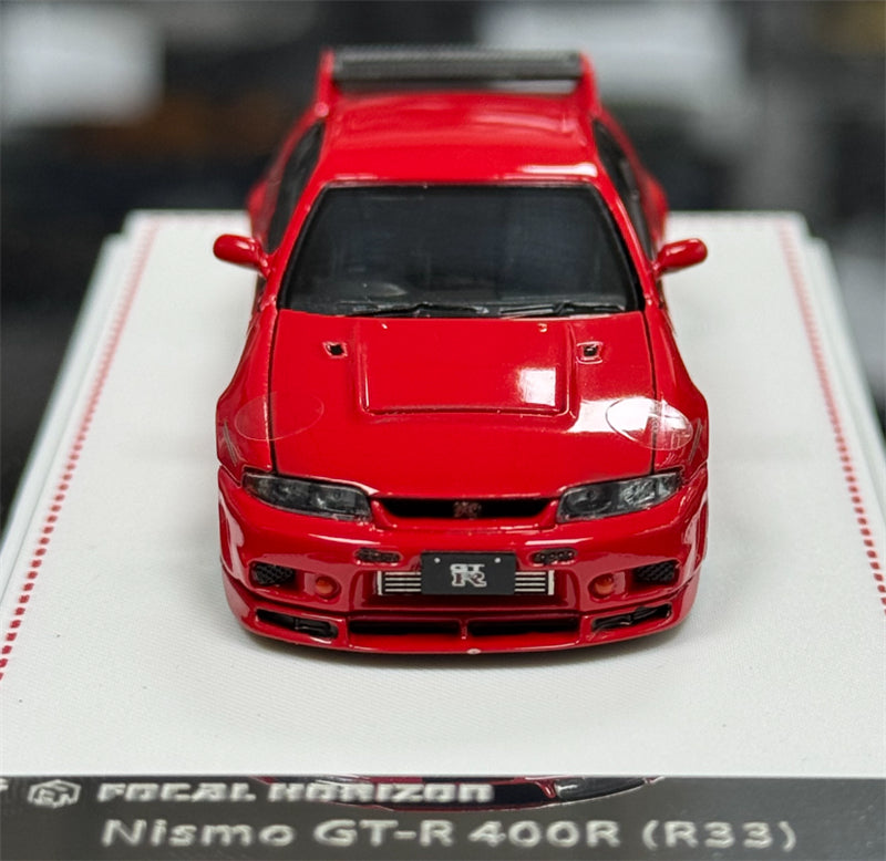 Focal Horizon Nissan GT-R R33 Nismo 400R Red Limited Edition 699PCS ONLY 1:64 Car Pre-built Model view6