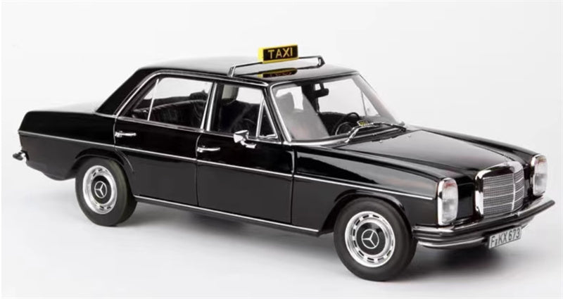 Norev Mercedes Benz 200 Taxi 1968 black 1:18 Car Pre-built Model view2