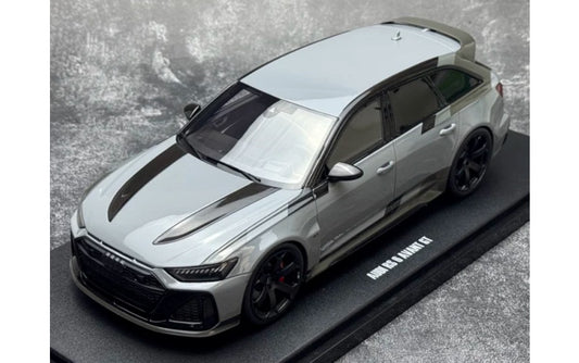 1:18 Audi RS 6 Avant GT‌ 2024 Gray GT Spirit Resin Car Model