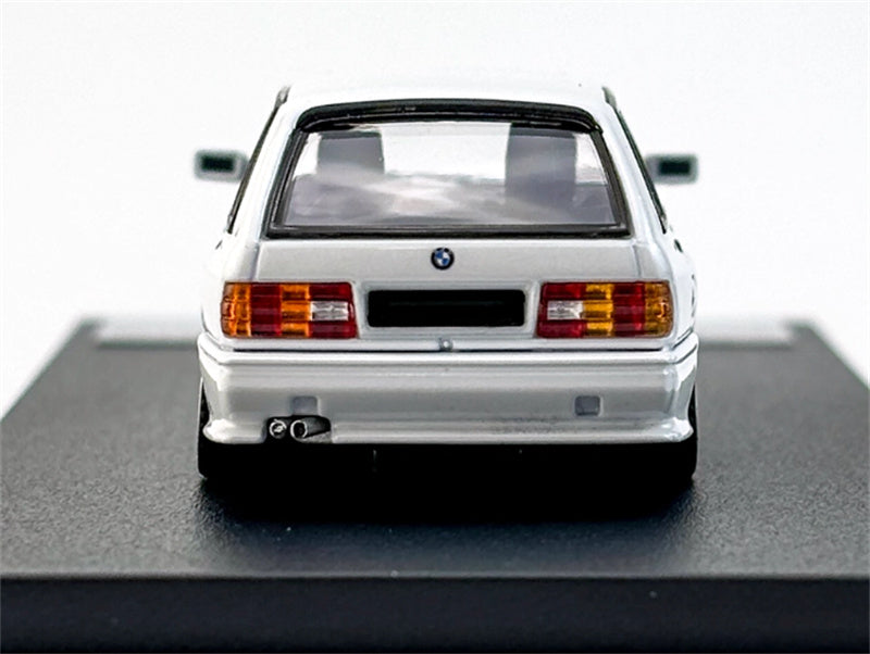 Mortal BMW E30 3 Series Touring Lowered Version version Openable Hood Pearl white Limited Edition 499PCS ONLY 1:64 Car Pre-built Model view9