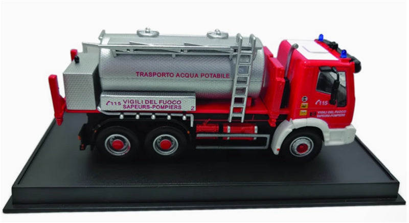 Red Base Iveco 380E fire truck Italia 2005 1:64 Truck Pre-built Model