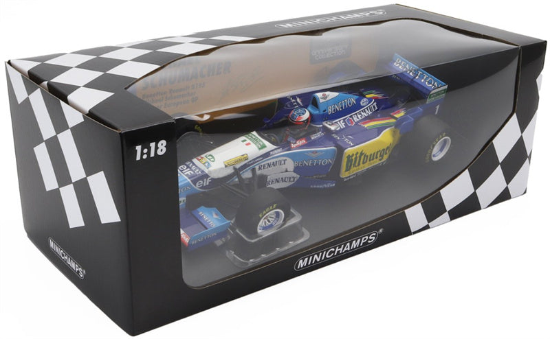 MINICHAMPS Benetton Renault B195 Michael Winner European GP 1995 #1 Limited Edition 420PCS ONLY Benetton elf Eagle Good year bitburger Benetton sport system 1:18 Car Pre-built Model view5
