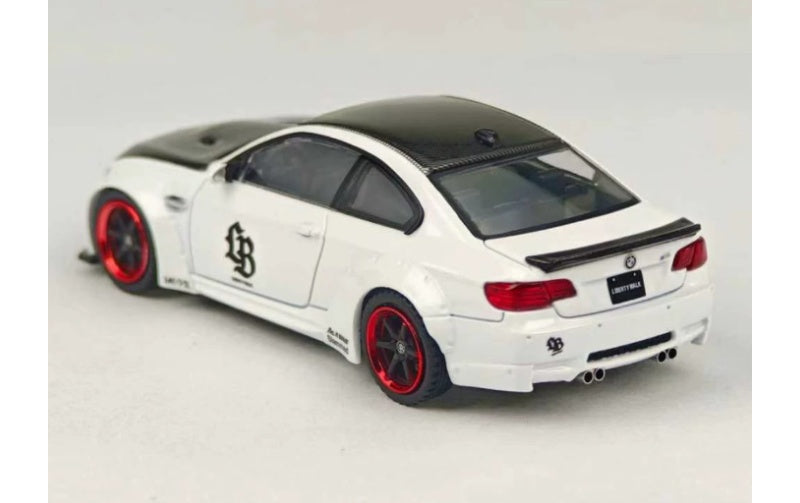 1:64 BMW LB M3 E92  White carbon cover Fine model  Limited Edition 699PCS ONLY DIECAST Model