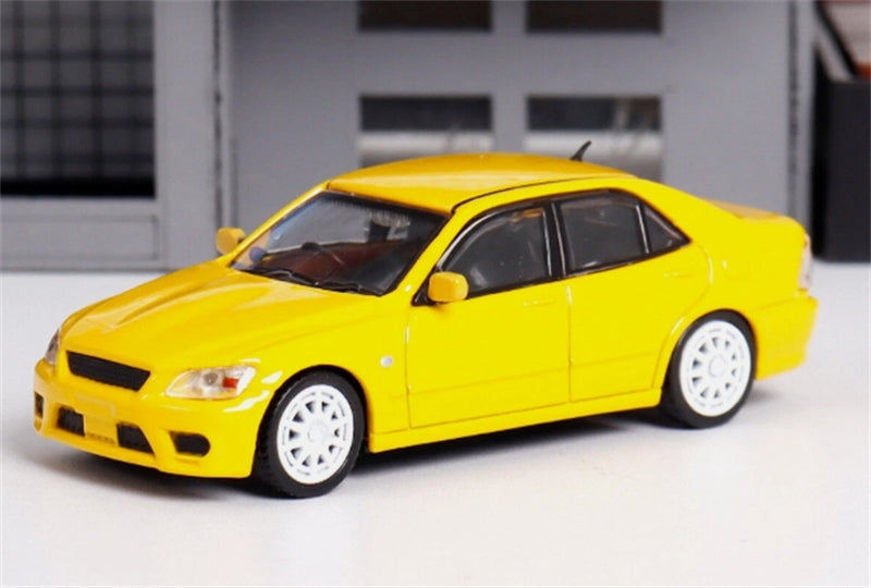 BBS Toyota Altezza RS200 SXE10 Yellow Limited Edition 499pcs ONLY 1:64 Car Pre-built Model