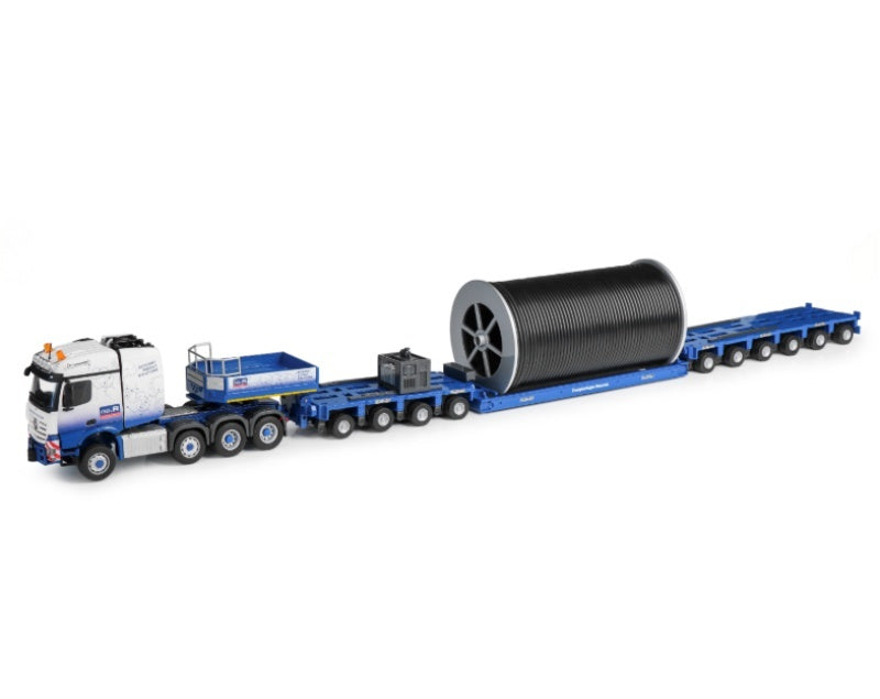 1:50 Mercedes-Benz  8x4 Goldhofer 4+6 Axle Cable Drum Conrad   DIECAST Model