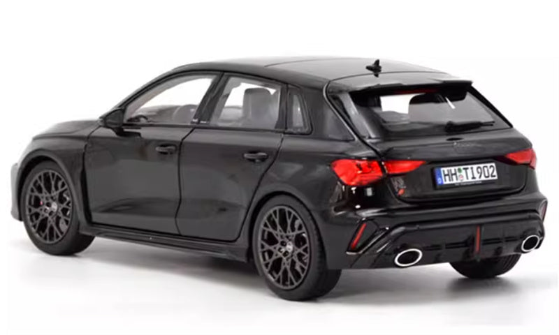 NOREV 2025 Audi RS3 A3 black 1:18 Car Pre-built Model view5