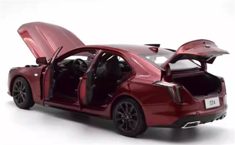 SAIC Cadillac CT4 2021 burgundy 1:18 Car Pre-built Model view5