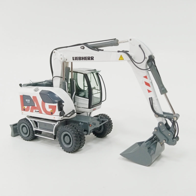 NZG Liebherr A918 Compact Strabag Wheeled Excavator 1:50 Truck Pre-built Model