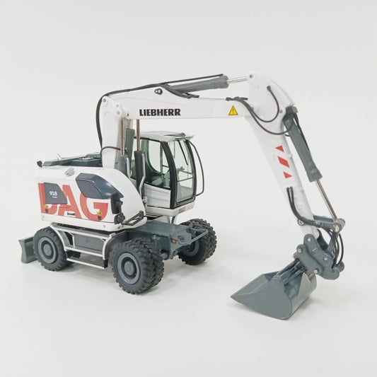 NZG Liebherr A918 Compact Strabag Wheeled Excavator 1:50 Truck Pre-built Model