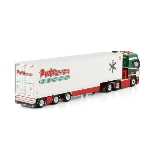 1:50 SCANIA PWT THERMO R CR20H 6X2 SEMI BOX TRAILER 3 AXLE WSI Diecast Model